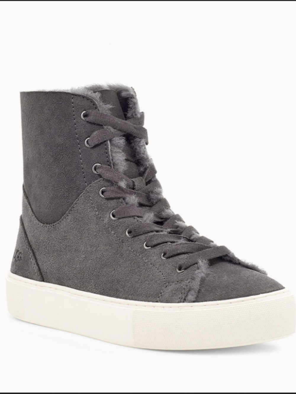 UGG Beven Genuine Shearling High Top Sneakers Size 7.5
